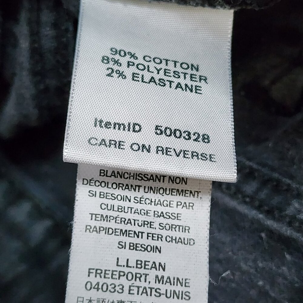 LL Bean Jeans Womens Plus Size 18 Petite 18P Dark Gray Classic Fit Straight Leg - Picture 4 of 6